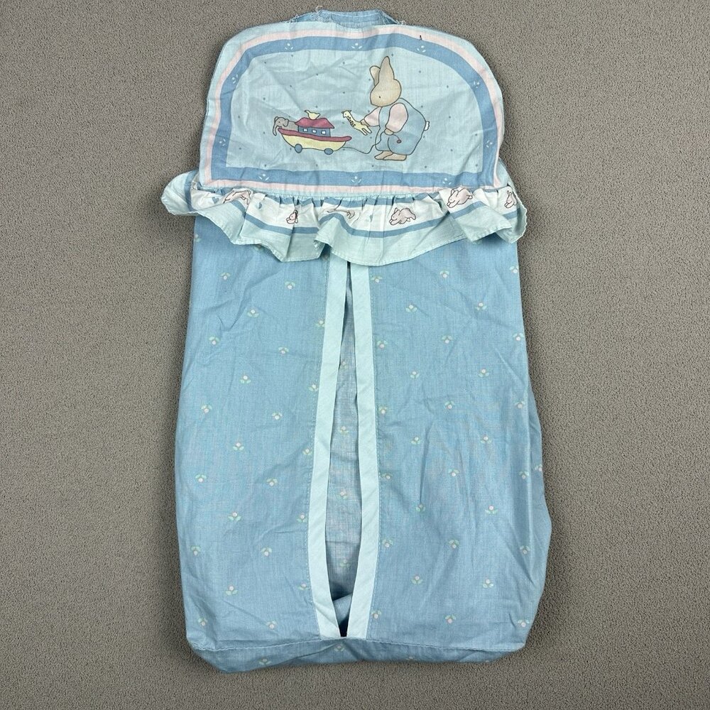 Daisy Kingdom Bunny Diaper Stacker Nursery Collection Honey Boy w/Ark Blue Flaw